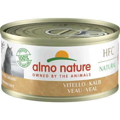 Almo Nature HFC Natural kalf natvoer kat (70 g) 24 x 70 g