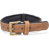 Beeztees Balacron Ax kunstleer bruin halsband hond 31-39 cm x 20mm