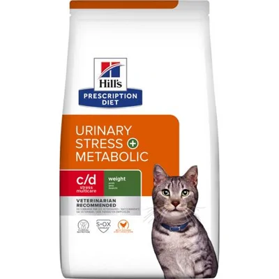 Hill's Prescription Diet C/D Multicare Stress + Metabolic kattenvoer met Kip 8kg zak