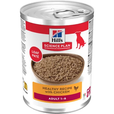 Hill's Science Plan Hond Adult Natvoer Kip 12 x 370g blik