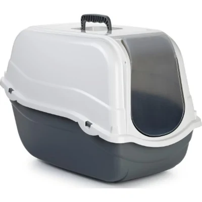 Kattenbak Romeo grijs/wit 57X39X41