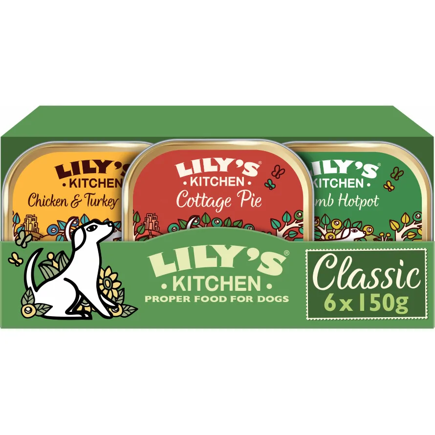 Lily's Kitchen Classic Dinners Multipack Adult natvoer hond 6 x 150 gram