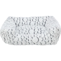 Trixie hondenmand mila hoekig pluche wit / grijs 100x70 cm
