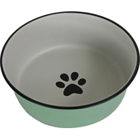 RVS eetbak mintgroen voor hond en kat 20 cm