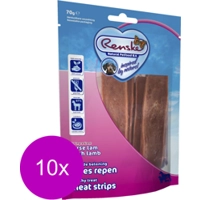 10x Renske Gezonde Beloning Vleesrepen Hondensnack Lam 70 gr