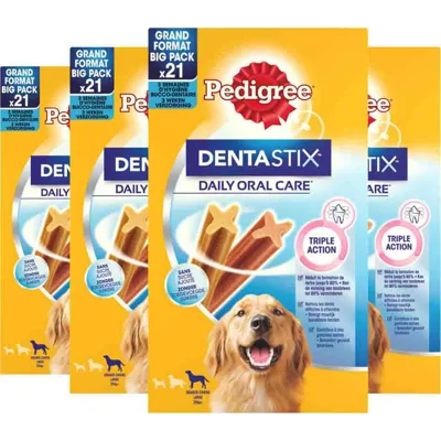 4x Pedigree Dentastix Hondensnacks Maxi Multipack 21-pack 810 gr