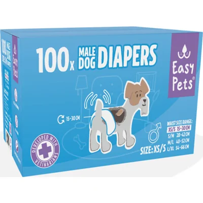 EasyPets Hondenluiers Reu XS/S 100 stuks