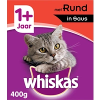 Whiskas Blik Adult Brokjes in Saus Rund 400 gr