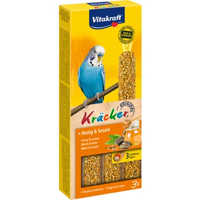 Vitakraft Parkiet Kräcker Honing & Sesam - 3 sticks