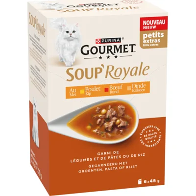 Gourmet Kattenvoer Nat Soup Royale Rund 6x45 gr