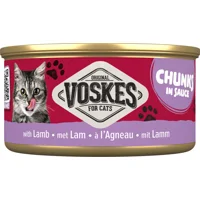 Voskes Kattenvoer Nat Chunks Saus Lam 85 gr
