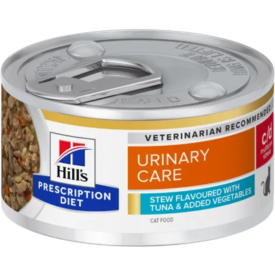 Hill's Prescription Diet c/d Multicare Stress Stoofpotje met Tonijnsmaak & Groenten natvoer kat 82 gram