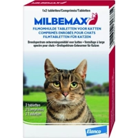 Milbemax ontworming kat vanaf 2 kilo, 2 tbl