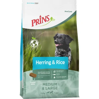 Prins Procare Hypoallergenic Haring&Rijst hondenvoer 12kg