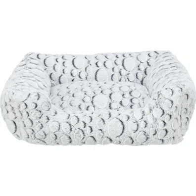 Trixie hondenmand mila hoekig pluche wit / grijs 50x40x12 cm