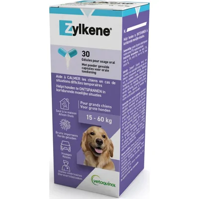 Zylkene Capsules 450 mg voor grote hond (15 - 60 kg) 30 capsules