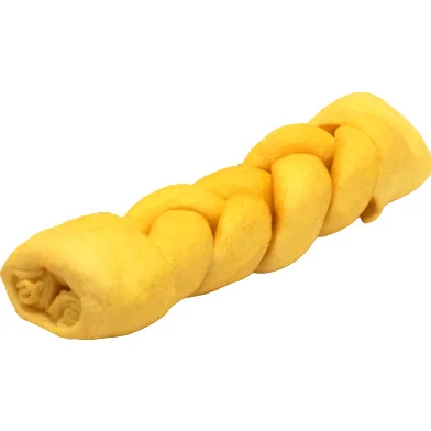 Brekz BBQ rawhide gevlochten kauwstaaf 20 cm 1 x 3 stuks