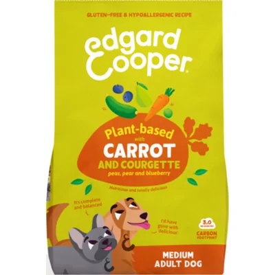 4x Edgard&Cooper Plantaardig Hondenvoer Wortel - Courgette 2,5 kg