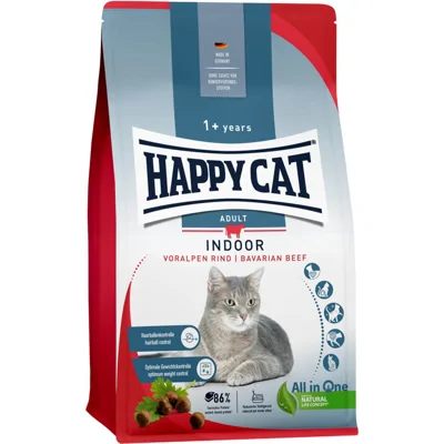 Happy Cat Indoor Kattenvoer - Rund - 1,3 kg