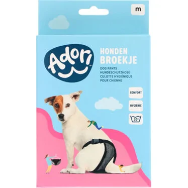 Adori Hondenbroek luxe - Zwart - Large - 50-59 cm