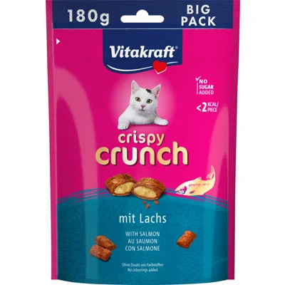 Vitakraft Crispy Crunch Big Pack - Zalm - 180 g