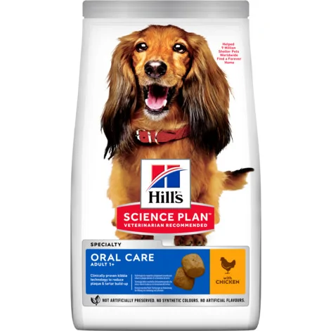 Hill's Science Plan Hond Adult Oral Care Medium Kip 12kg