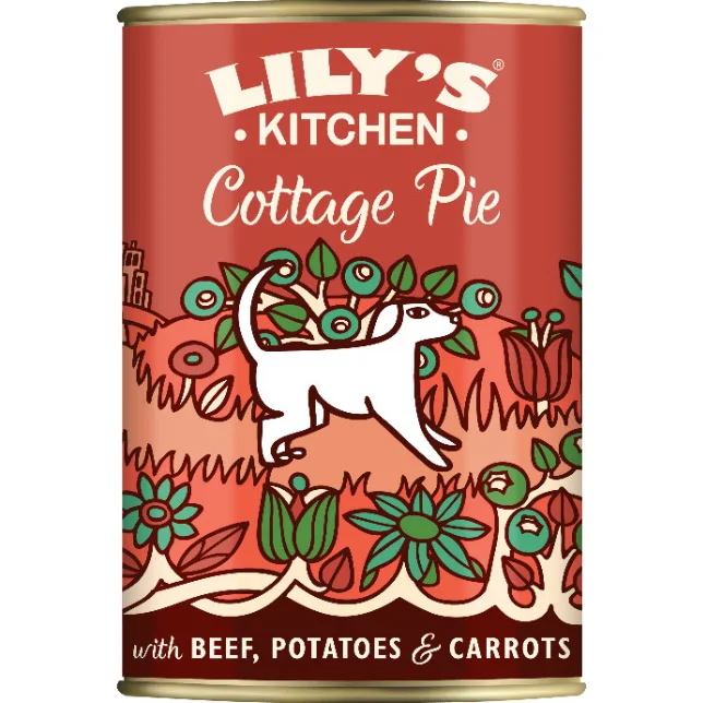 Lily's Kitchen Cottage Pie met Rund/Wortel/Aardappel natvoer hond 400 gram