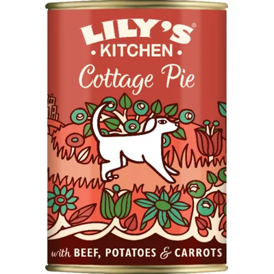 Lily's Kitchen Cottage Pie met Rund/Wortel/Aardappel natvoer hond 400 gram