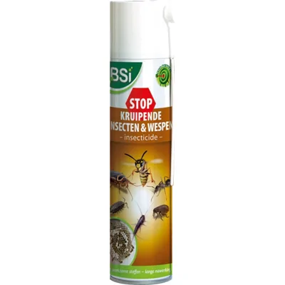 Stop Spray Tegen Kruipende Insecten En Wespen - Tegen diverse insecten - Nawerking van 6 weken - Ideaal bij vlooien