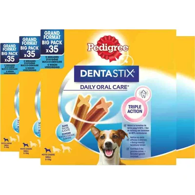 4x Pedigree Dentastix Hondensnacks Mini Multipack 35-pack 550 gr