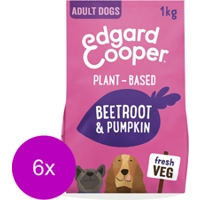 6x Edgard&Cooper Plantaardig Hondenvoer Rode Biet - Pompoen 1 kg