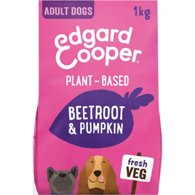 6x Edgard&Cooper Plantaardig Hondenvoer Rode Biet - Pompoen 1 kg