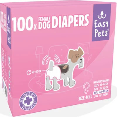 EasyPets Hondenluiers Teef M/L 100 stuks