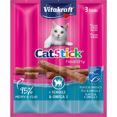 Vitakraft Cat Stick Mini - Schol & Omega 3 - 8 + 2 gratis