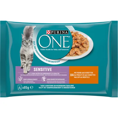 Purina ONE Sensitive - Kip - 4 x 85 g