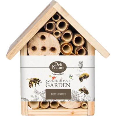 6x Deli Nature Greenline Bee House