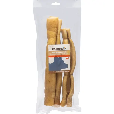 Beeztees Runderkophuid Rol - 2 stuks