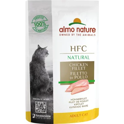 Almo Nature HFC kat pouch kipfilet 55gr