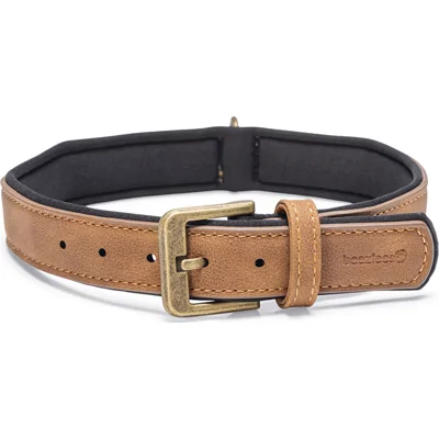 Beeztees Balacron Ax kunstleer bruin halsband hond 43-53cm x 25mm