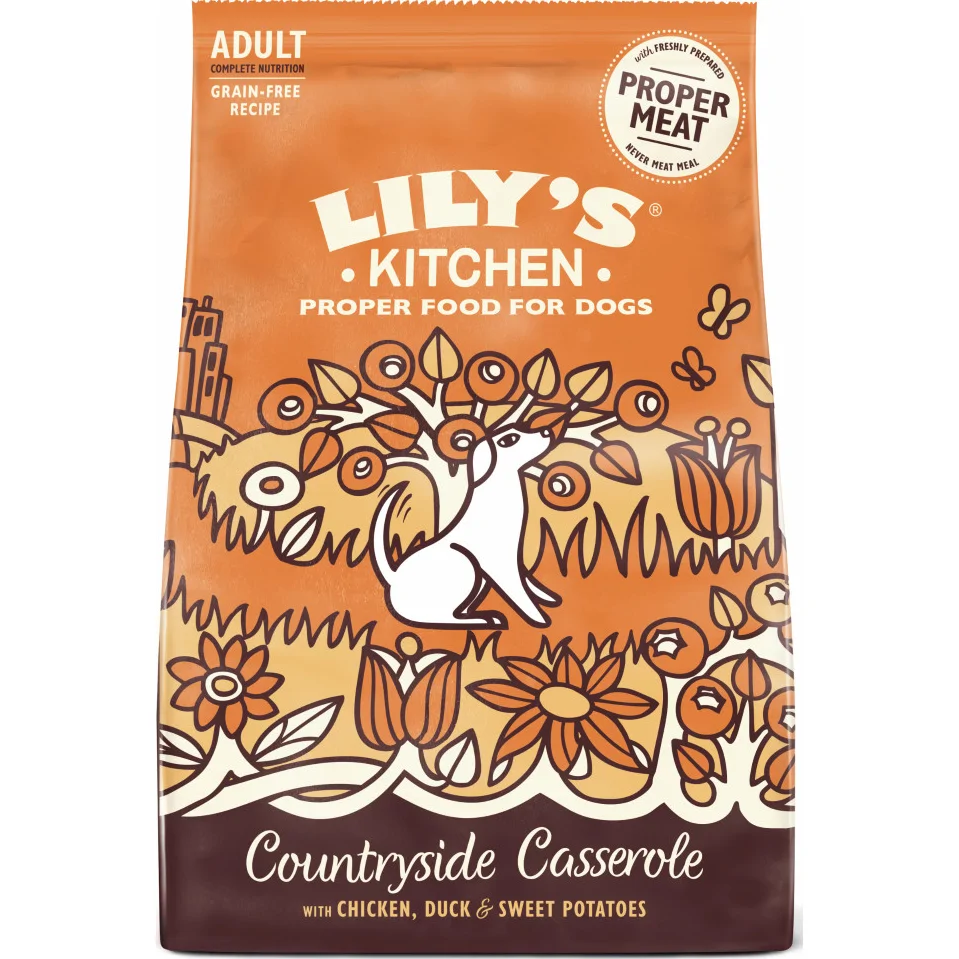 Lily's Kitchen Countryside Casserole met Kip/Eend hondenvoer 7 kilo
