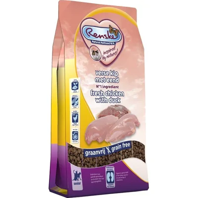 Renske Super Premium Kat Senior - Verse kip met eend 6kg