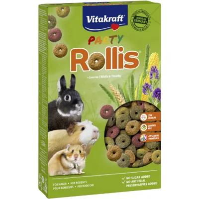 Vitakraft Rollis party konijn- en knaagdiersnacks 500 gram