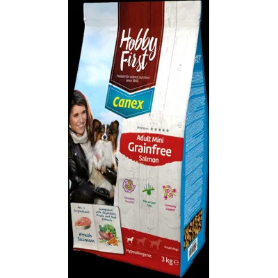 HobbyFirst Canex Adult Hondenvoer Salmon Mini Grainfree 3 kg