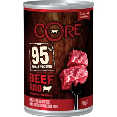 Wellness Core Hondenvoer Blik Rund - Broccoli 400 gr
