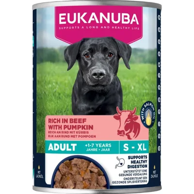 6x Eukanuba Life Care Dog Hondenvoer Nat Adult Beef&Pumpkin 400 gr