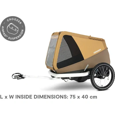Croozer fietskar - Enna L - Zonsonderganggeel
