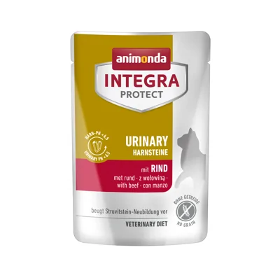 Animonda Integra Cat Pouch Urinary Struvit - Beef 24 x 85 g
