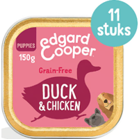 Edgard & Cooper Eend & Kip Puppy natvoer kuipjes 11 x 150gr