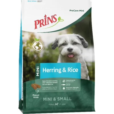 Prins ProCare Hypoallergenic Mini Haring&Rijst hondenvoer 3kg