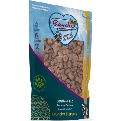 Renske Gezonde Beloning Crunchy Hondensnack eend en kip 200gr